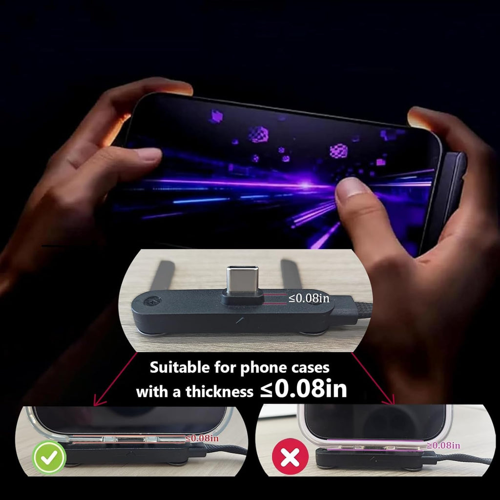 Holder Charger Cable with Stand,Type-C to Type-C