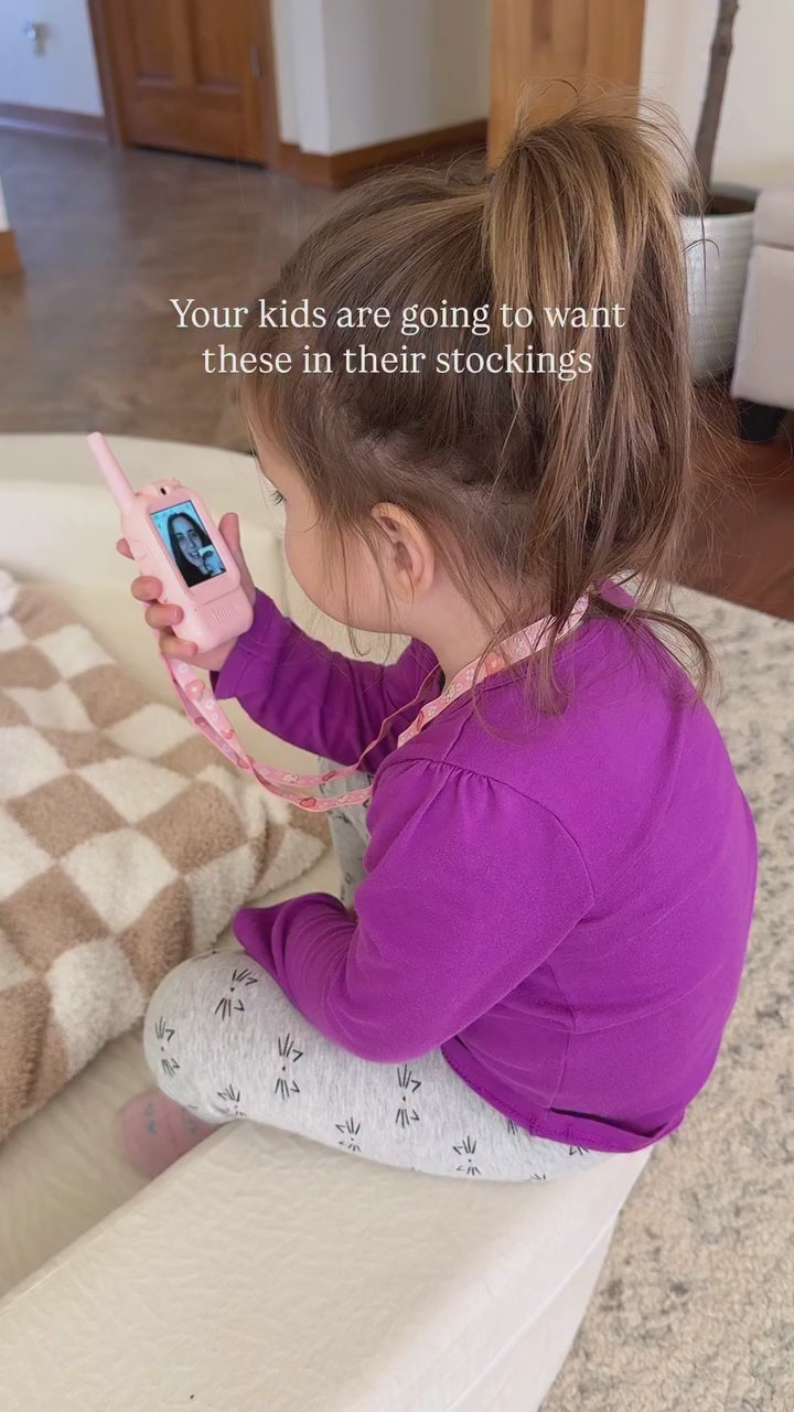 Kids Video Walkie Talkies, 2 Pack Long Range Walkie.